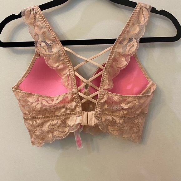 Pink Victoria’s Secret Push Up Bra Women Size S - Picture 4 of 8
